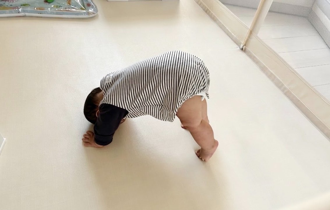 sohrgmz's tweet photo. 0歳児が朝からヨガしてる   見習いたい https://t.co/SuOdJHXgqp