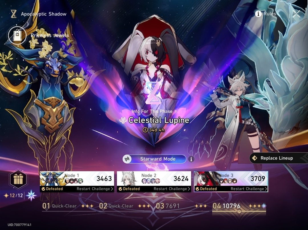 zhoomerisms's tweet photo. welcome to 4.5 apocalyptic shadow! we have:

-boss that heals the mobs and mobs that heal the boss
-revive mechanics in the same stage as enemies that revive
-boss with 4 break bars that forcibly locks the 4th bar for like 100 av
-boss with an sp buff... who cancels joint attacks https://t.co/qnElidBWwC