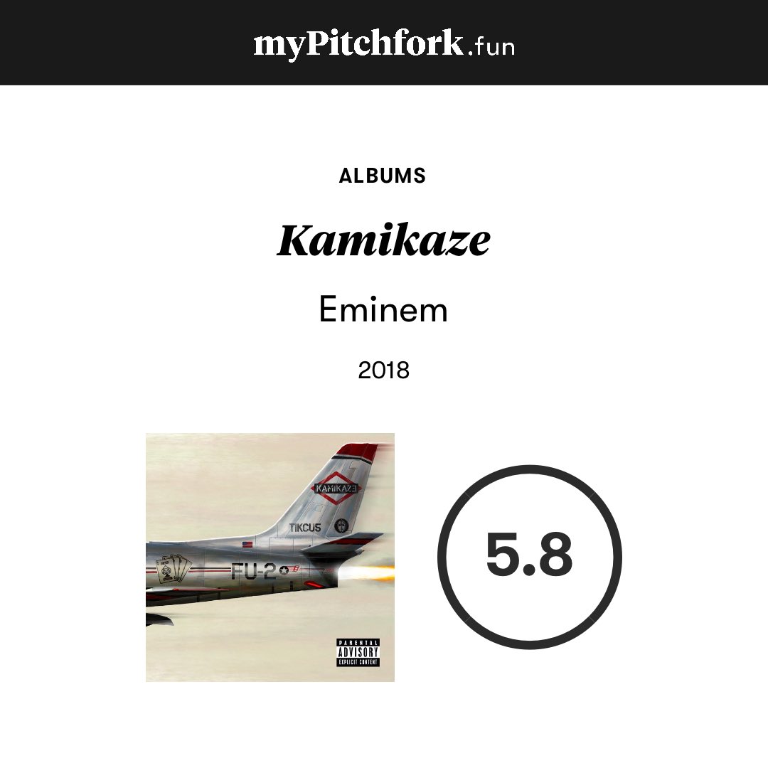 Dua Lipa UKHQ в X: „💿 Album Review #757 “Kamikaze” — Eminem