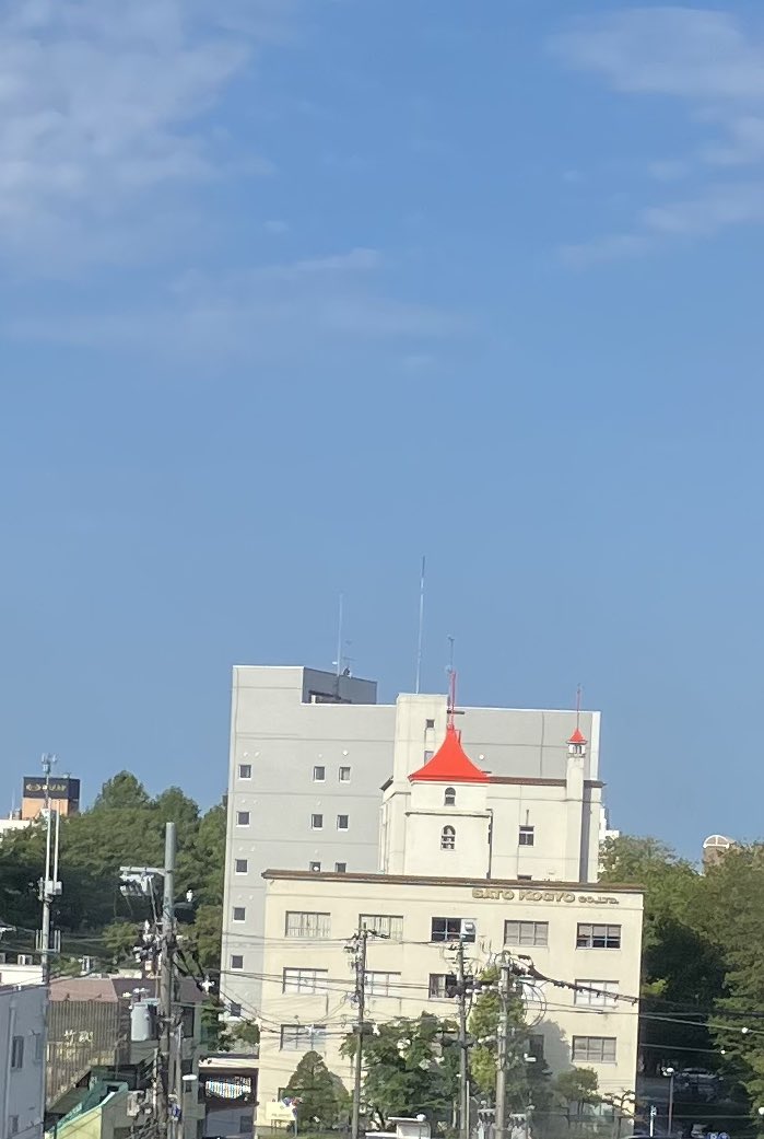 zeroboxman's tweet photo. おはようございます。火曜日の富山市街は晴れ。
今日は「おわら」でどっと観光客来るので、夕方から長野に移動します。 https://t.co/rMc1kQe8D2