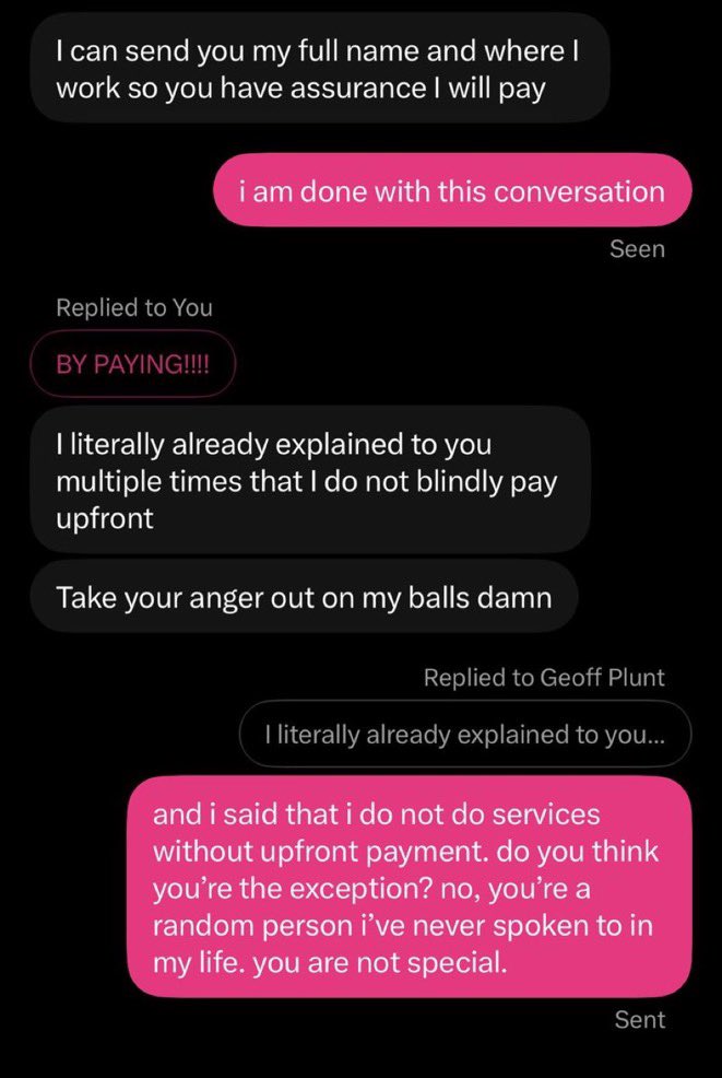 GoddesCathrlne's tweet photo. day 1,984 of subs thinking they are the one true exception and that they can convince you to bend all of your rules. https://t.co/eTwEEgtvu5