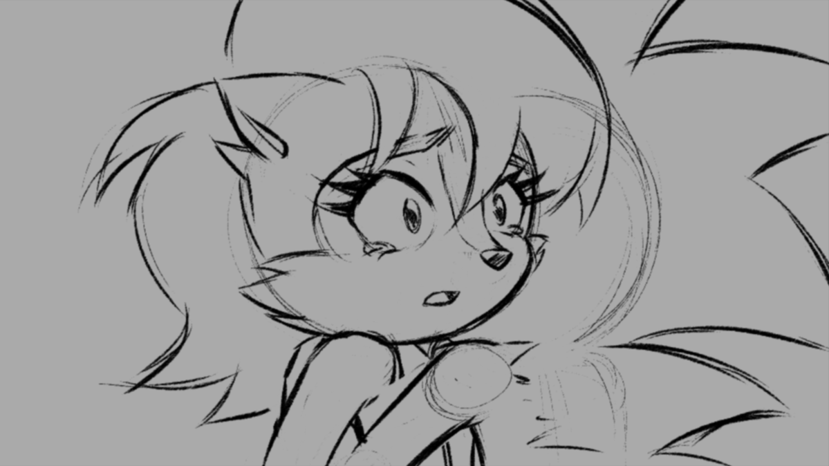 _stovan's tweet photo. Key animation on Shot 86, featuring an emotionally vulnerable moment between Sonic and Sally, begins tomorrow LIVE on YouTube!
#SonicAct2 https://t.co/z7vGzC29Ix