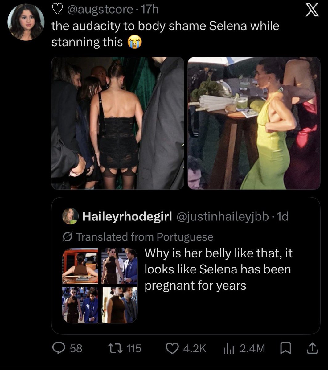 vividmusing's tweet photo. shitting on another girls body who has nothing to do with this in response is actually insane https://t.co/Ysb1Mdy0fe