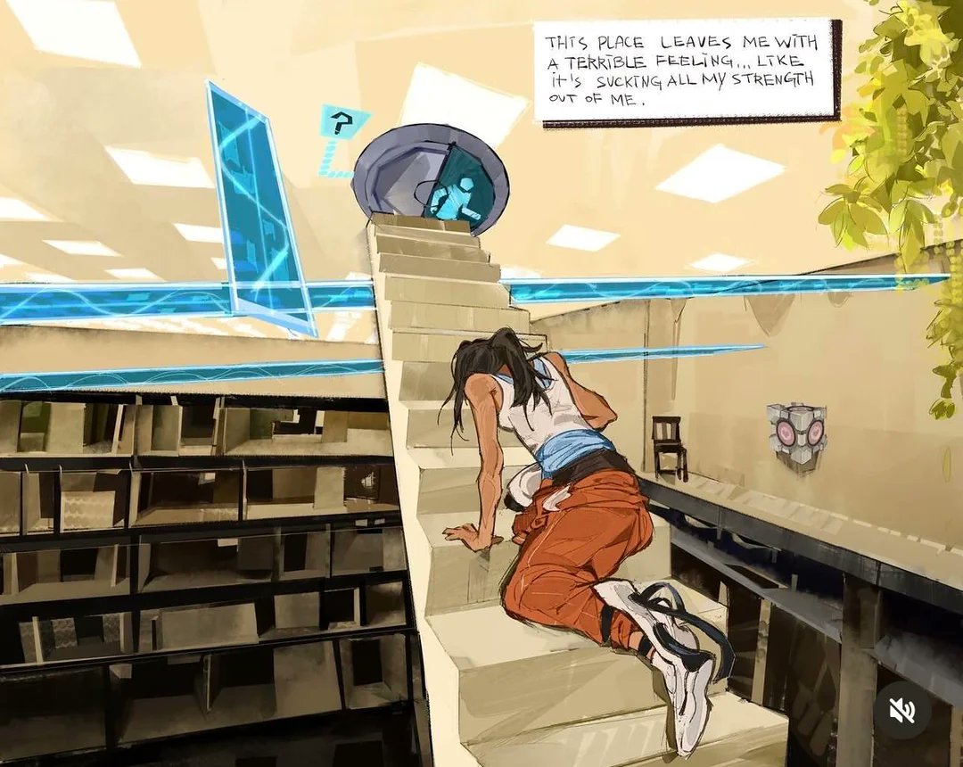 Sal_Predebut's tweet photo. Due to the recent Portal leak, as well as the fact that Kane Parsons would like to make a Portal movie  I wanted to draw everyone's attention to these Portal X Backrooms crossover art pieces I’ve found across various Platforms! A Twitter Thread 1/? https://t.co/vNBYJ4Udy6