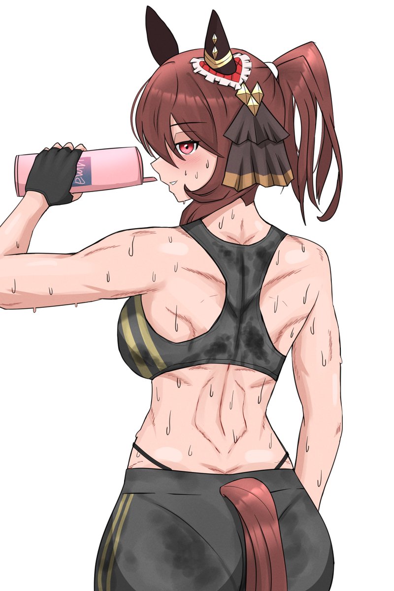 deadsyllogist's tweet photo. sweaty gym gentildonna re-upload (fixed something)

#umamusume 
#ウマ娘 https://t.co/At8tOSb9RG