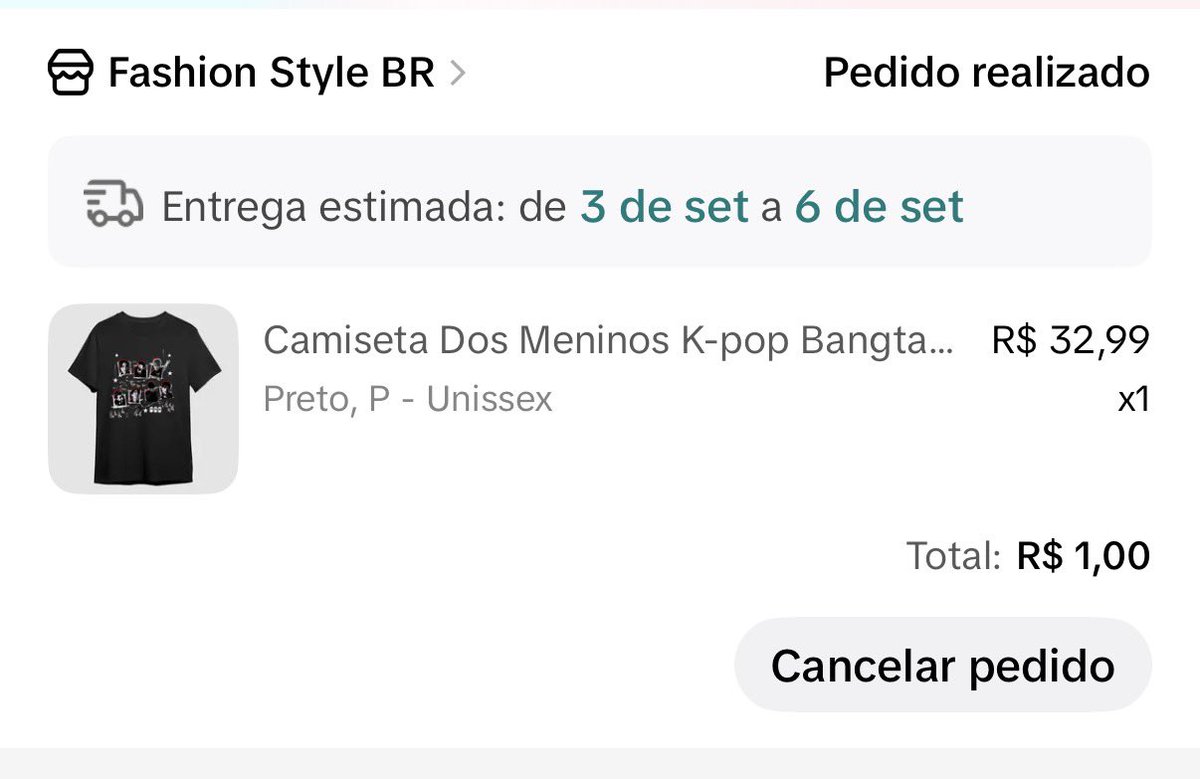 ifvkimtae's tweet photo. consegui comprar a blusinha no tiktok shop por 1 real uhuu https://t.co/ovrqrNGTij