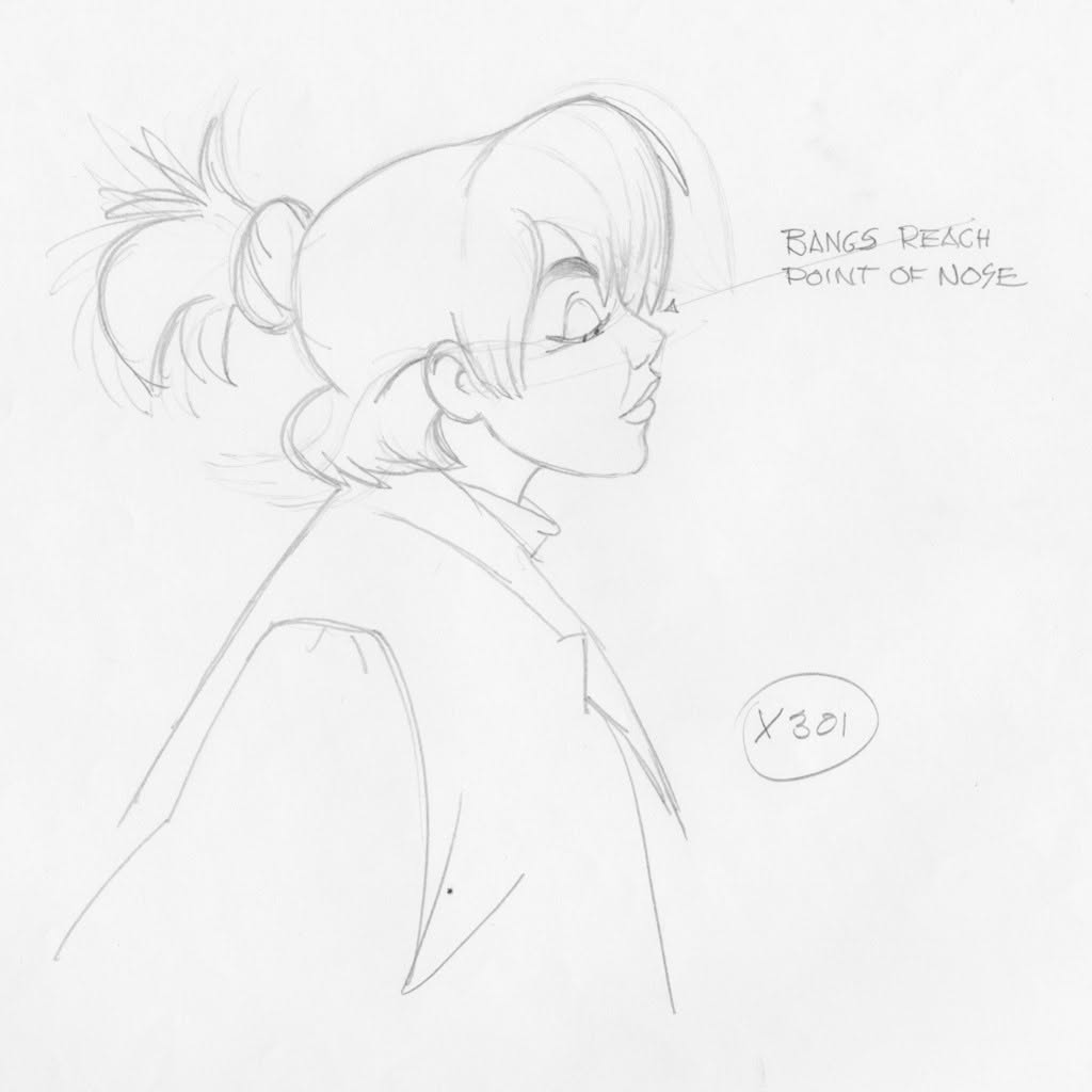 DonBluth's tweet photo. When making an animated film, no detail gets overlooked. In this case it is Anastasia's hair. Of course it is a design but at the same time it must fit the character, which is a poor peasant girl who doesn't have time to go to a hair dresser. - Don https://t.co/lcCDXexJR9