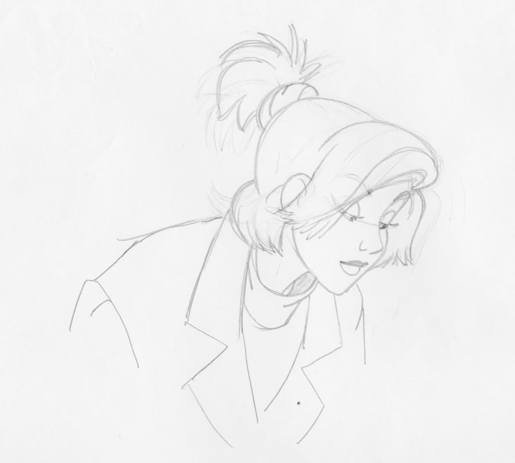 DonBluth's tweet photo. When making an animated film, no detail gets overlooked. In this case it is Anastasia's hair. Of course it is a design but at the same time it must fit the character, which is a poor peasant girl who doesn't have time to go to a hair dresser. - Don https://t.co/lcCDXexJR9