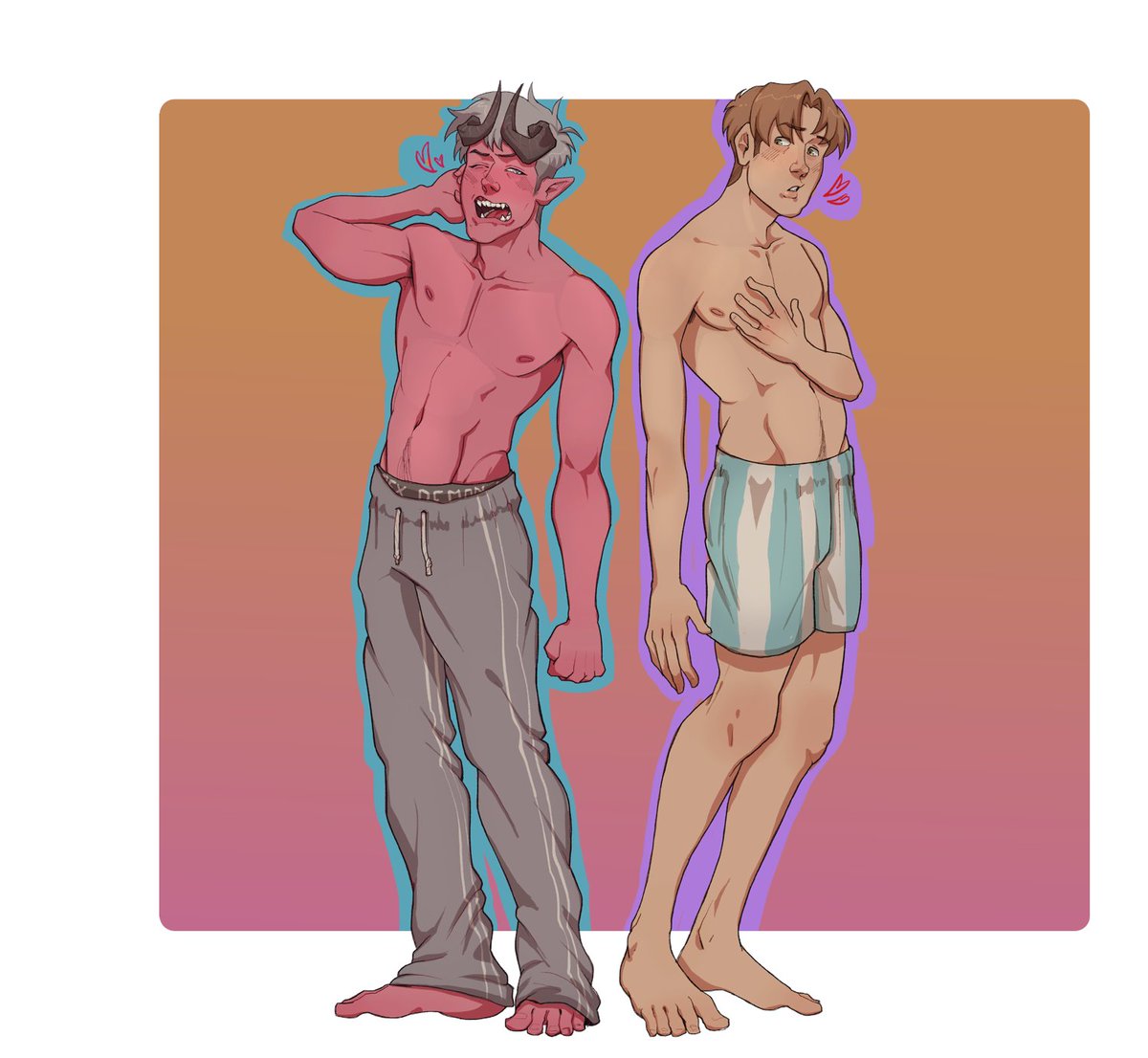 ztarpix's tweet photo. Got to redraw my old couple Dumbass vers X Dumbass vers, both are very intense with each other and love to fool around each other.

2026 // 2023

#originalcharacter #Ocart #ocxoc #ocship https://t.co/eUMJmfZAp0