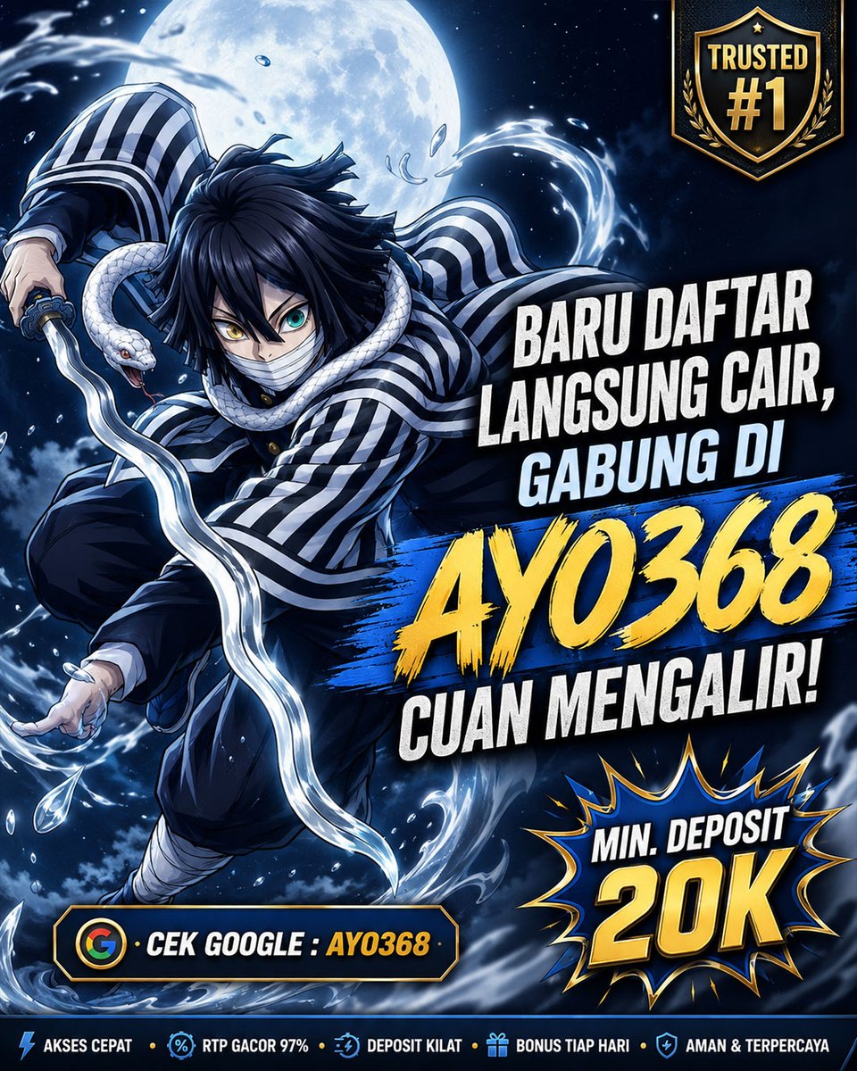 CamachoSim35002's tweet photo. 🔥 SLOT GACOR HARI INI
📍 Cari Di Google "AYO368"
📌 Link Resmi ➜ https://t.co/qNwitoy6ZP
🔔 Bocoran RTP Olympus Jam Hari Ini
🎮 Platform Situs iGaming Online Terlengkap
🎁 Depo 100 Bonus 100 Langsung Diawal https://t.co/ZFlL7H7mKO