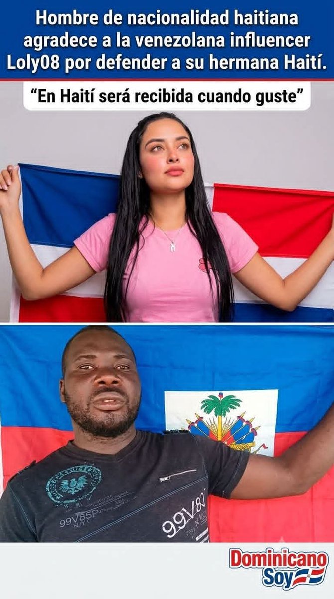 leuditejeda's tweet photo. La Influencer Venezolana Loly08 que dijo que RD pertenece Haití que nosotros no tenemos nada aquí, tiene las puertas abiertas en Haití, pero donde Carajo esta el Ministro de Exteriores que cualquier Estranjero puede hablar mal de ste país aun viviendo aquí.
@luisabinader https://t.co/KLmt2VBi48