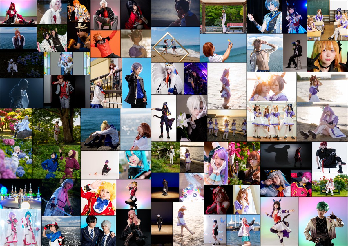 OrowStudio's tweet photo. 2026年 8月ポストされた写真の一部をコラージュしました。（みなさんのポストからお借りしました）お祭り、お盆と忙しい中エモーショナルな撮影をさせていただきありがとうございました。9月も宜しくお願い致します。 https://t.co/XYranA9UEn