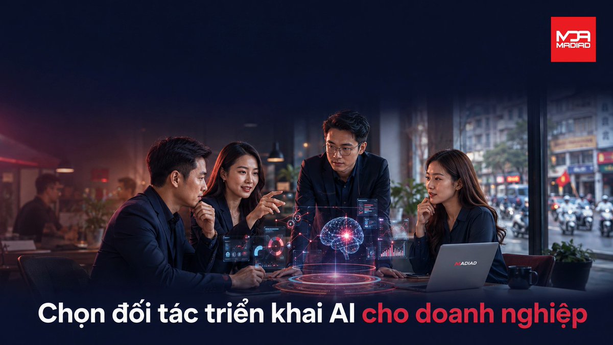 madiadteam's tweet photo. 70% doanh nghiệp Việt loay hoay khi chọn đối tác AI vì thiếu tiêu chí rõ ràng.

#MADIAD #AI #Tudonghoa

Nguồn: https://t.co/amIxets7qE