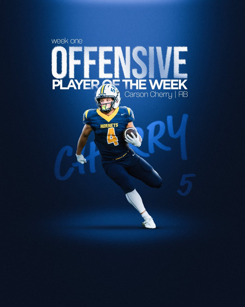 SalineFootball's tweet photo. Huge week 1 win for the Hornets! Congrats to this weeks players of the game and practice players of the week🐝‼️

#GoHornets | #OurTime https://t.co/EvFlqgEvwx
