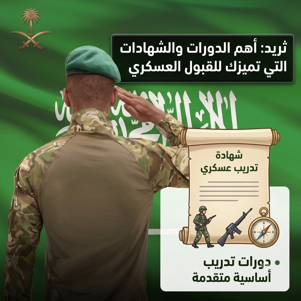 militery_ksa's tweet photo. تبي ترفع نسبة قبولك وتتميز عن آلاف المتقدمين للوظائف العسكرية؟ 🪖✨

الشروط الذهبية والمؤهلات الإضافية هي حجر الزاويه في المفاضلة!
​🔥 ثريد مهم جداً :: يجمع لك أهم الشهادات والدورات التي تمنح ملفك أولوية القبول >> تابع الثريد 🔻 https://t.co/LKg8RNOLVW