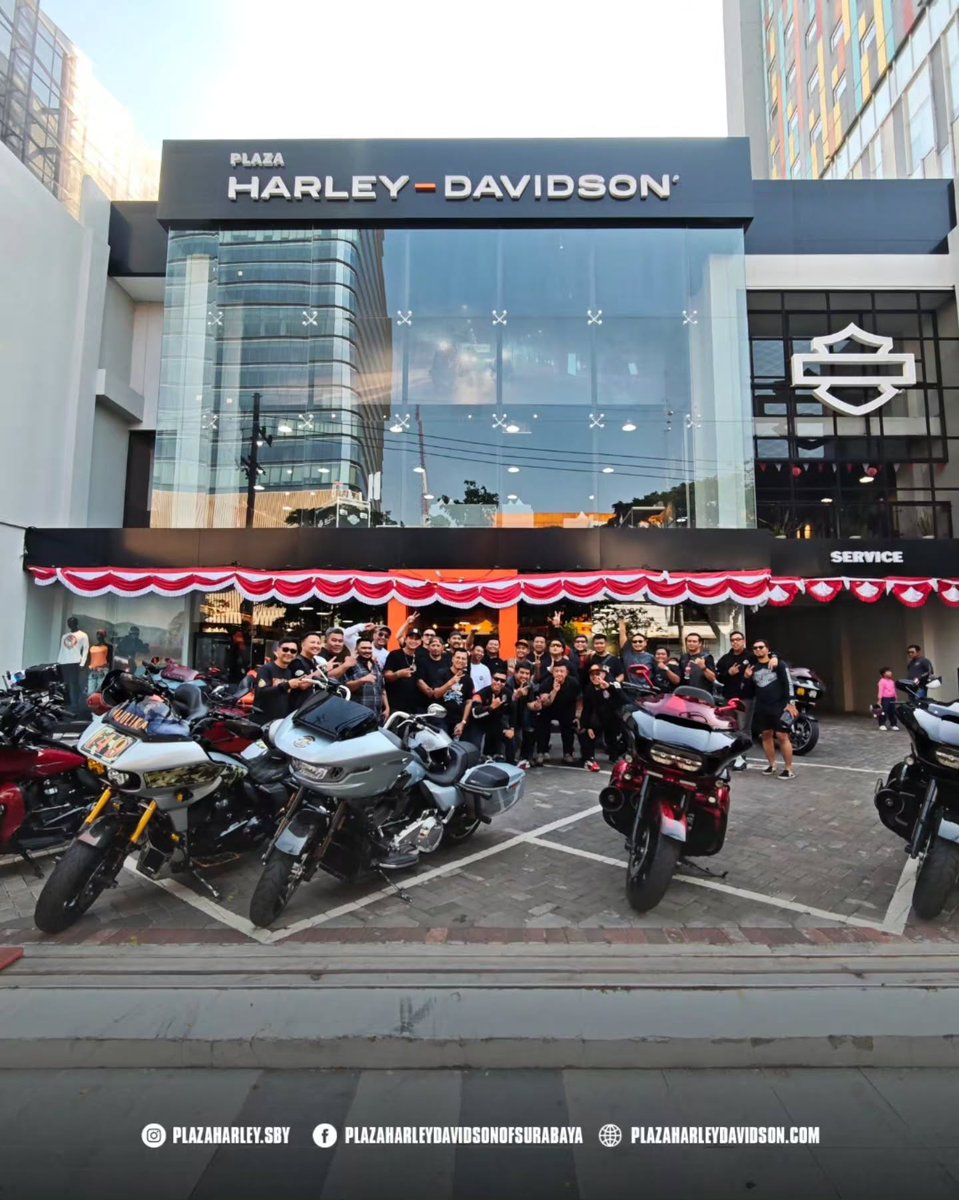 LeonorTurco0e's tweet photo. A blazing Sunday ride! One road, one passion, one brotherhood. Plaza Harley-Davidson of Surabaya joined RGOG Surabaya for an unforgettable ride. Happy birthday to RGOG’s Commander—wishing you health, happiness, success, and many more rides! https://t.co/JKoYuYWl6e