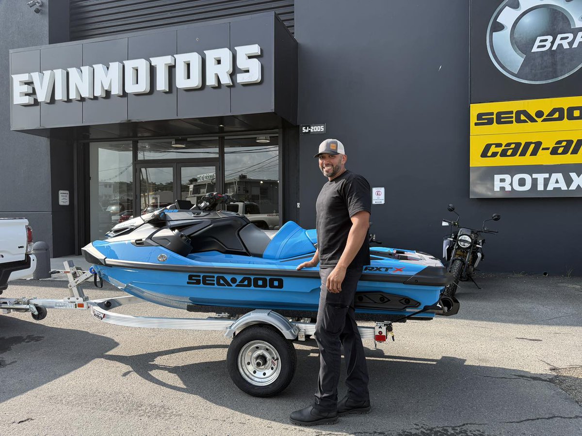 BronwynMacbc's tweet photo. Congratulations to Abdiel Aquino on his impressive new 2026 Sea-Doo RXT-X! Thank you for trusting Wincy KTM and Llévatela Sin Miedo to make this new adventure possible. Enjoy the performance, power, and adrenaline of the 2026 RXT-X, and many https://t.co/TMYTBVl2Ba