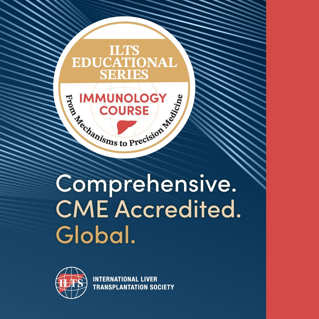 _ILTS_'s tweet photo. Introducing the ILTS Global Course: Liver Transplant Immunology — From Mechanisms to Precision Medicine. 

🔬 12 live sessions | 🌎 Global experts | 📚 Up to 12 CME credits 

Registration is now open: https://t.co/pfu5rkeErT  

#ILTS #LiverTransplantation https://t.co/iEm0JpLyu4