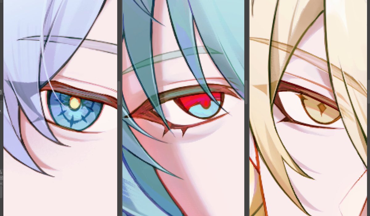 myxzip's tweet photo. Alpha lock the layer and paint over the transparent area with the hair color, then lower the layer opacity.. so satisfying https://t.co/lL6R90Pftr