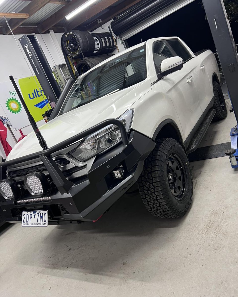 SeeSamoran8w's tweet photo. SsangYong Musso fitted with rugged Sunraysia wheels paired with Falken Wildpeak AT3W tyres. https://t.co/ZMWG6tKnfB
