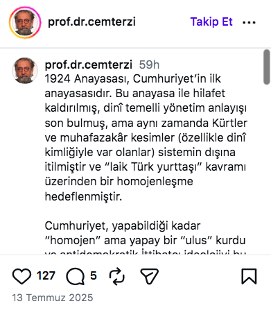cengizozakinci's tweet photo. İDDİA: Hilafet 1924 Anayasası ile kaldırılmıştır.
GERÇEK: Hilafet, Cumhuriyetin Kurucu 1921 Anayasası yürürlükte iken 3.3.1924'te kaldırılmıştır. 1924 Anayasası ise Cumhuriyetin ikinci Anayasası olup hilafetin kaldırılmasından 86 gün sonra 25.5.1924'te yürürlüğe girmiştir. https://t.co/LAXSnf2O16