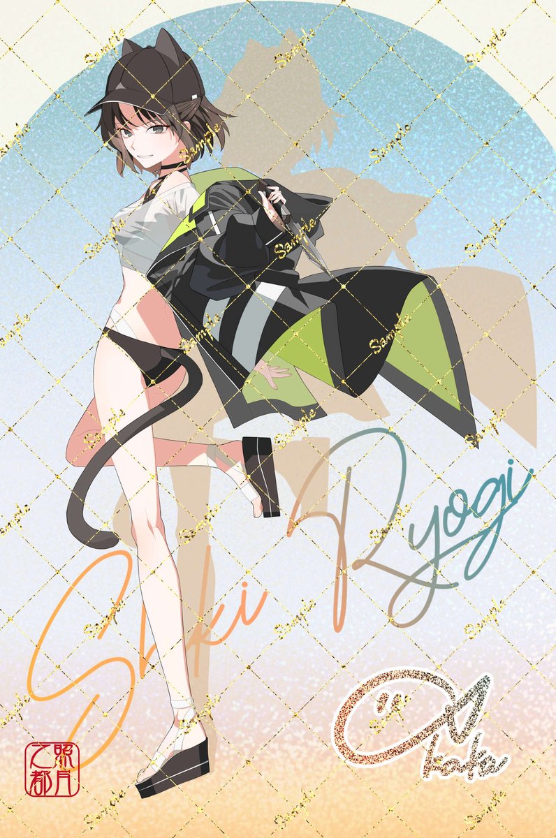 Terutsuki217's tweet photo. B2タペストリー。素敵なイラストをいただいたので夏っぽく爽やかでキラキラしたデザインのタペストリーにしました。二枚を並べて飾ると美女二人に誘われている気持ちになれて多幸感が凄いのでおすすめです。 https://t.co/4J0g5g3Zz1