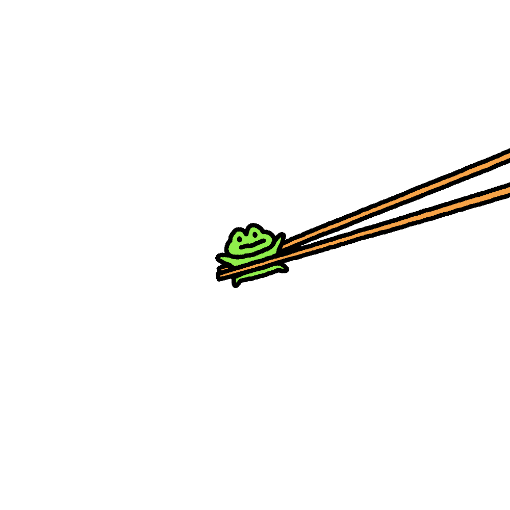 fricthefrog's tweet photo. ahhh! 🐸🥢 https://t.co/cSZo2lcjaf