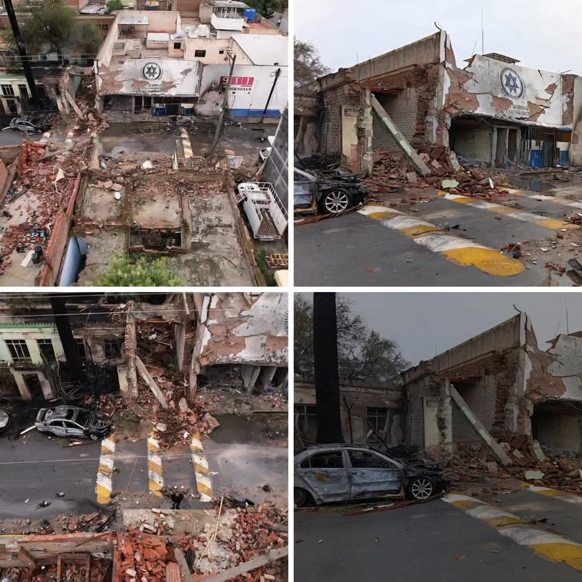 gralaguilar's tweet photo. ¡No vayan a pensar que es terrorismo en Zacatecas, únicamente fue una pequeña remodelación urbana un poco drástica! https://t.co/iNva2Joqqw
