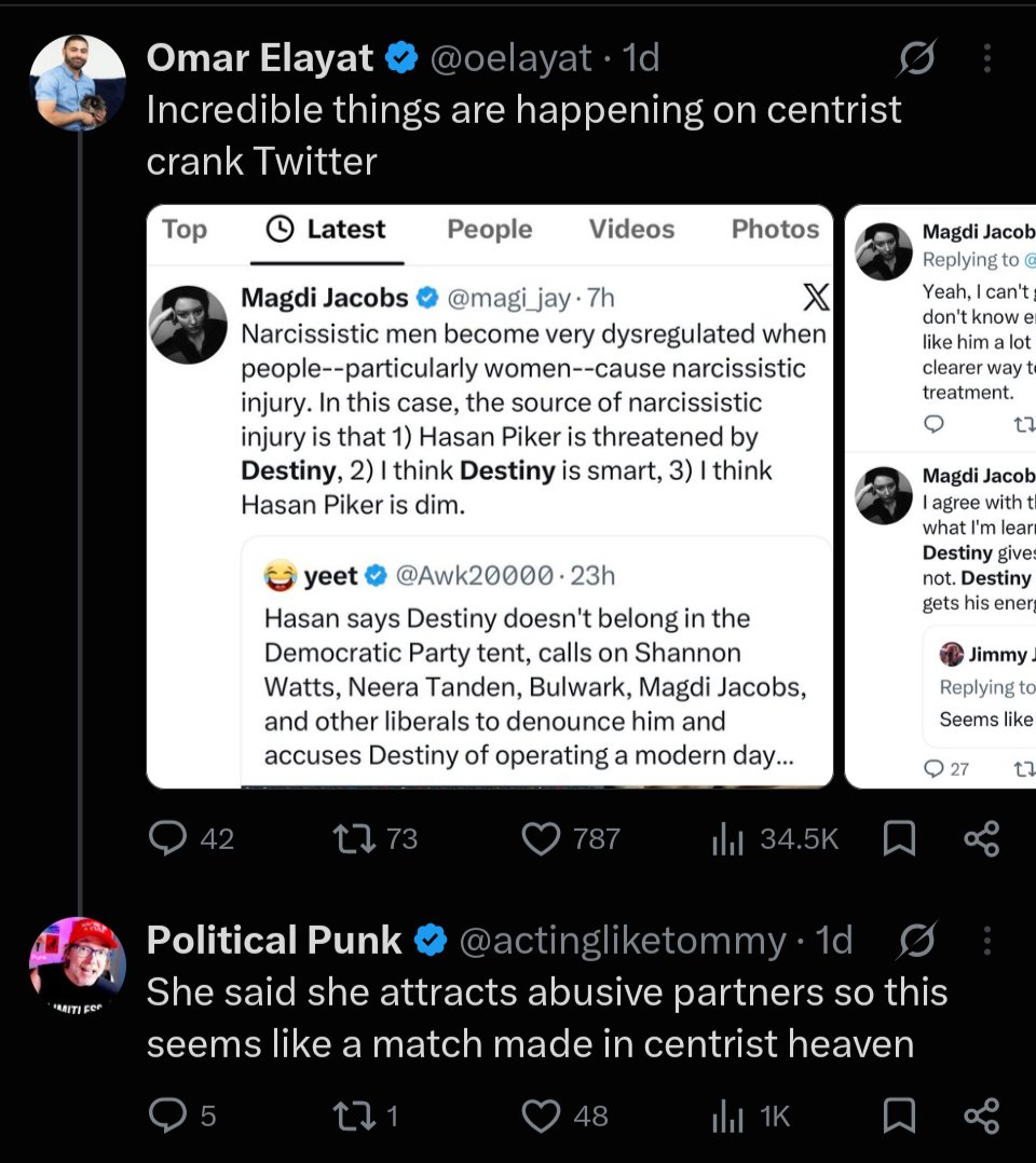 shesrightshow's tweet photo. This guy wants @magi_jay to be domestically abused; calls women he doesn't like "fucking idiot" and "fucking hag", and today in BACK TO BACK posts denied Hasan Piker hates America to one person, and then right after switched to "he does and that's good actually". https://t.co/BQCLISuGwD