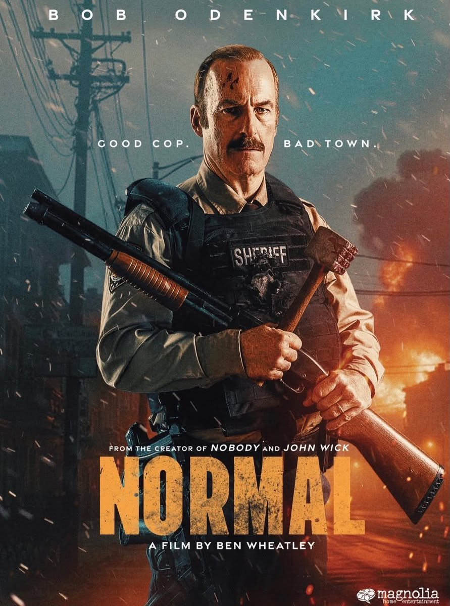 00oh2c's tweet photo. 🎬 *Normal 2026*

يتولى شرطي مؤقت مهمة حفظ الأمن في بلدة أمريكية هادئة تُدعى «نورمال»، لكن عملية سطو فاشلة على أحد البنوك تكشف سرًا خطيرًا يخفيه السكان والمسؤولون. وسرعان ما يجد نفسه وسط مؤامرة إجرامية ومواجهات عنيفة، ليكتشف أن البلدة ليست طبيعية كما تبدو. https://t.co/2RllnfuM8Z