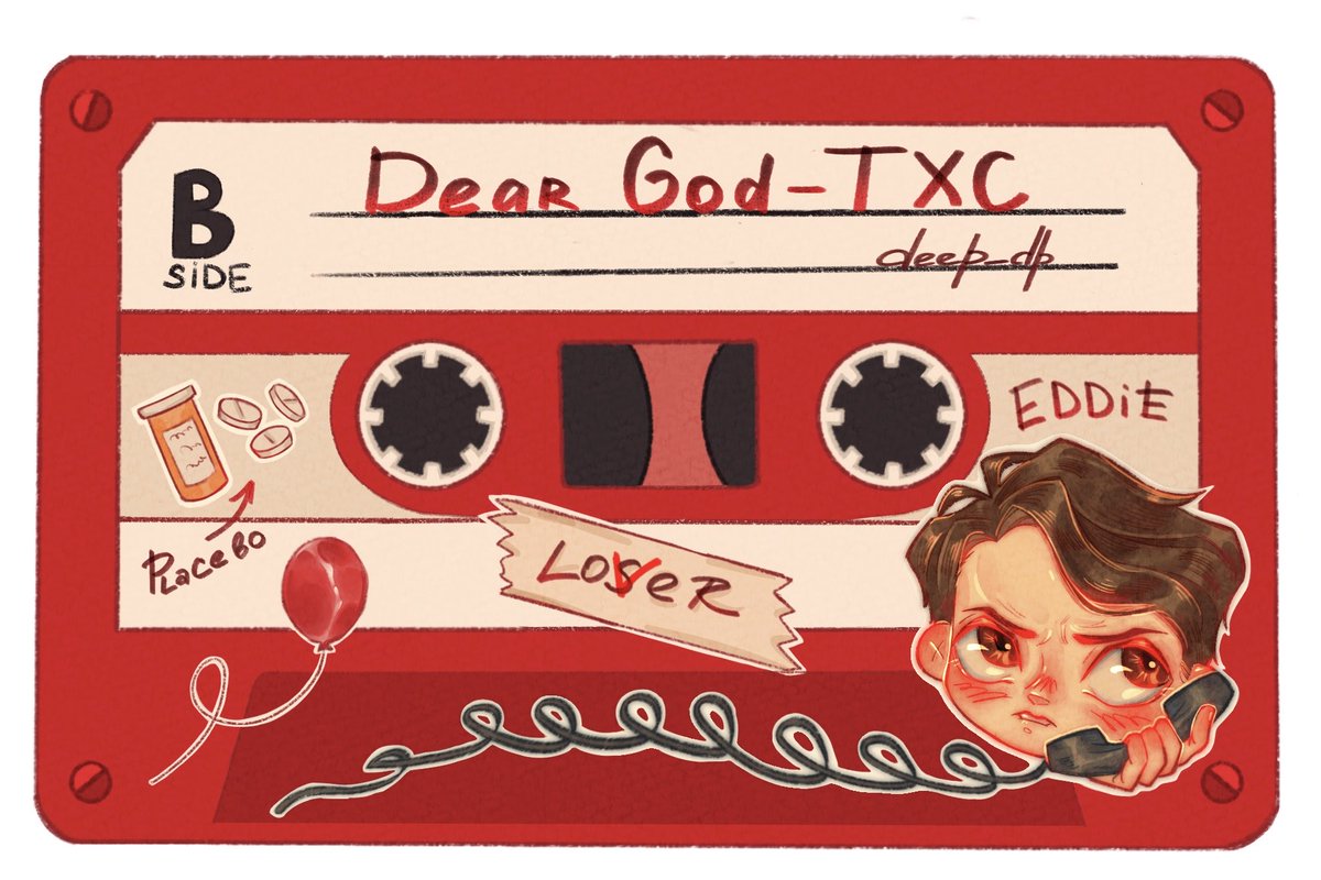 deep_dp_art's tweet photo. A tape with their songs #it #reddie https://t.co/lnVQAxsCQD