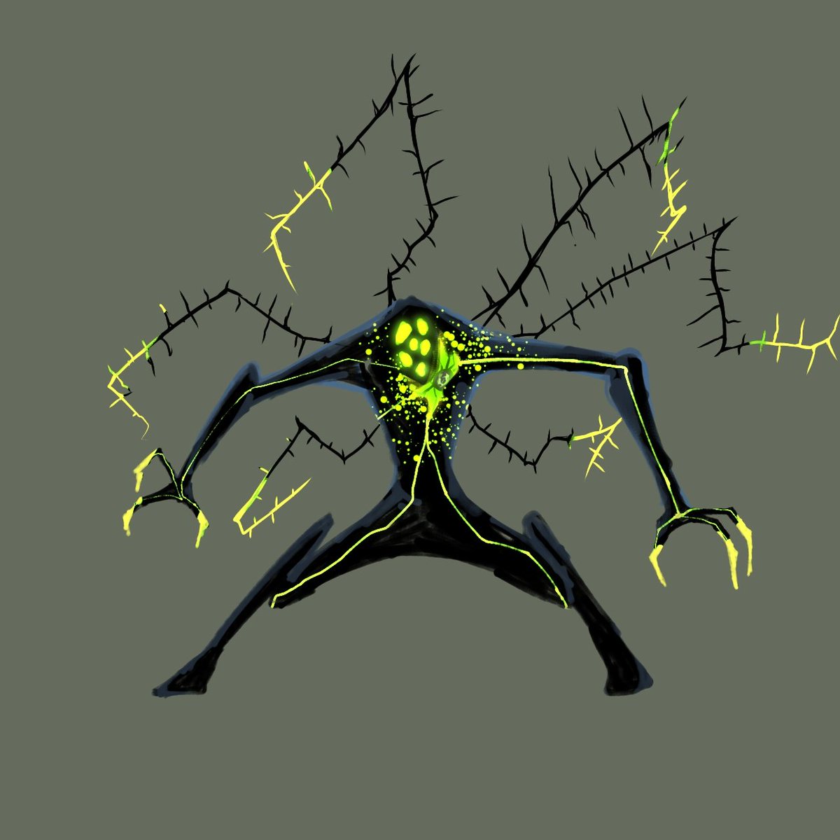 Reforgege's tweet photo. Toxic Alien 
New creature!
#creature #monster #alien https://t.co/im96ZHwYf8