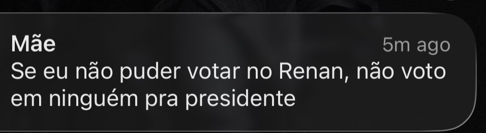 vBreno14's tweet photo. Minha mãe, que era bolsonarista roxa até ano passado: https://t.co/PGdfDYLKHb