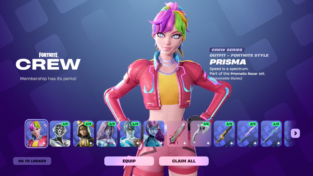 ShiinaBR's tweet photo. PRISMA SEPTEMBER CREW PACK OUT NOW https://t.co/NU9v4K2Bwd