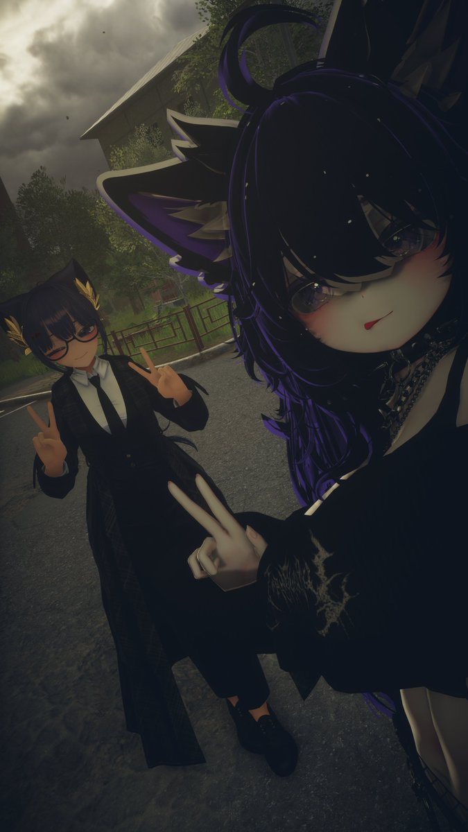 Skary_L's tweet photo. Me and this goober @Archivorr 

#vrc #vrchat #booth #vrchatphotography https://t.co/4Cl2j0tfJ8