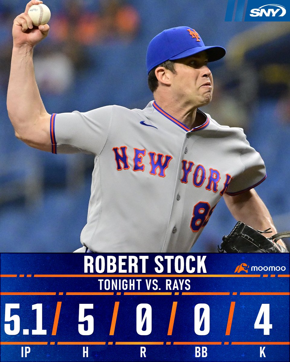 SNY_Mets's tweet photo. 5.1 scoreless from Robert Stock tonight in Tampa Bay! https://t.co/yaCYyNuY4f