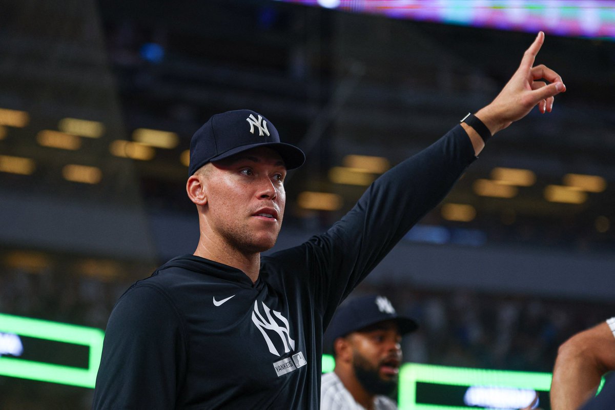 UnderdogMLB's tweet photo. Boone: "It's possible" Aaron Judge (rib) could rejoin Yankees next homestand. 

Homestand begins September 8th. https://t.co/PegxlKdIh8