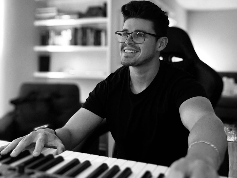 Westmont's tweet photo. Voyage LA Magazine wrote a profile story about alum Gabriel Rojas '22, who works as a film composer, musician and instructor.

https://t.co/xu53MghOz2 https://t.co/4NGu177QLm