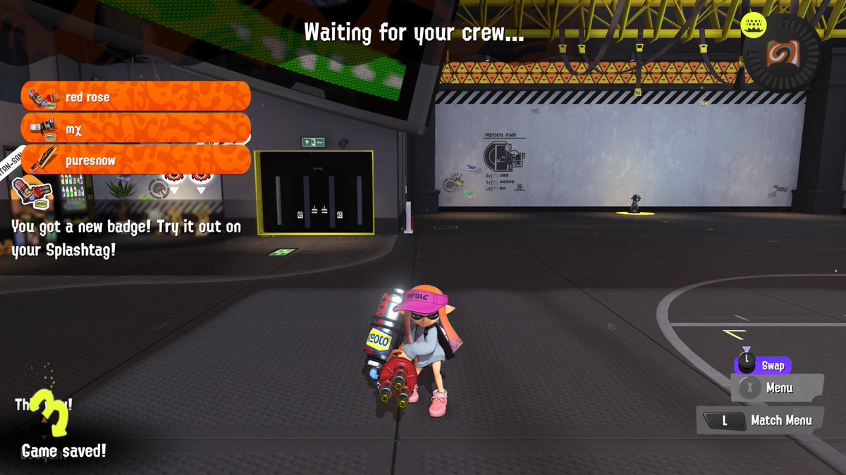 ka1den_ss's tweet photo. Badge 484: 4 ⭐️ Custom Hydra Splatling
w/ @eliterfanatic and @purejavier https://t.co/5co9mW7RcP