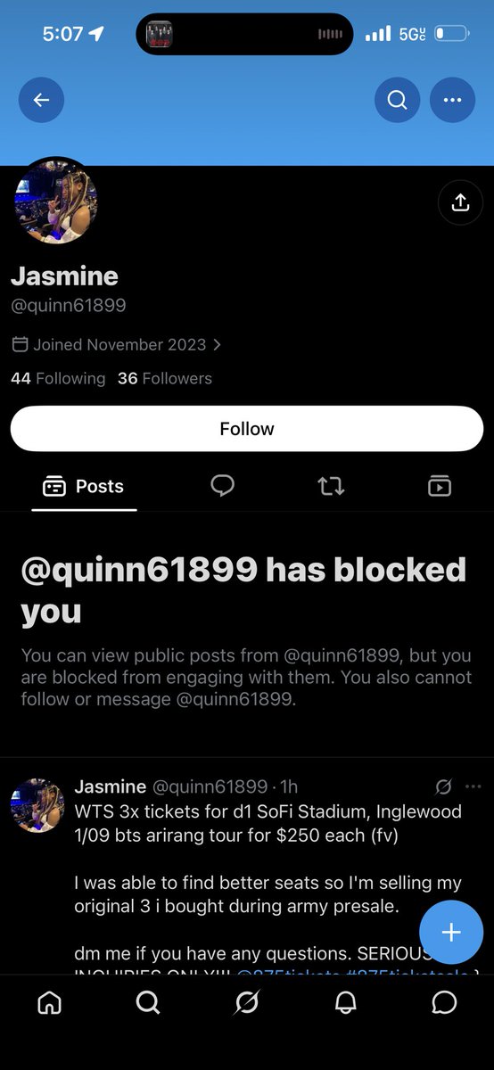 chokimn's tweet photo. be careful pls! i commented under their post saying it’s a scammer bc many army wanted to buy but it’s fake!! #wts #wtb #btsLA https://t.co/u4P6VnLtRK