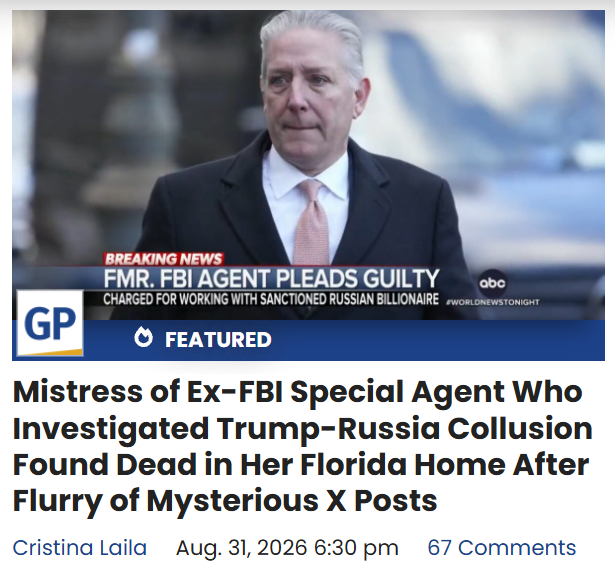 AwakenedOutlaw's tweet photo. Ok, WTAF is going on here?
Let's get some eyes on this. 👀

Note her profile, which reads about McGonigal, “I’m the one who saw everything. He would laugh about what they did to George Papadoplous, Mike Flynn, Roger Stone, Rudy Giuliani and Donald Trump.” ~ @AllisonGuerrier
_____
Mistress of Ex-FBI Special Agent Who Investigated Trump-Russia Collusion Found Dead in Her Florida Home After Flurry of Mysterious X Posts

“I turned in two time convicted traitor, former head of Counterintelligence for FBI, Charles McGonigal. I’ve been sick with illnesses and injuries for 8 years.”

Guerriero posted 75 X posts last Thursday before she was found dead in her home later that night.