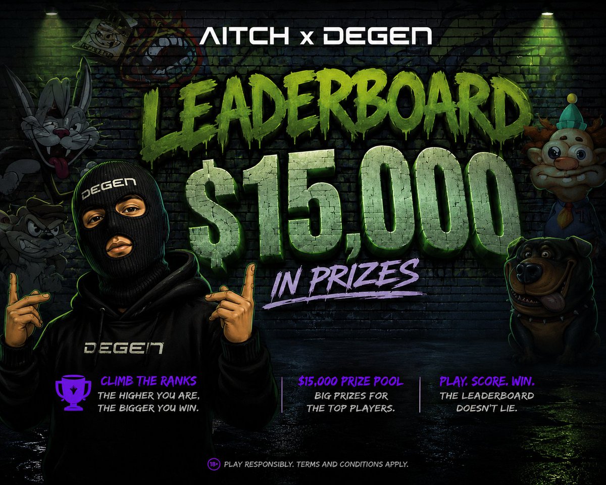 aitchiislots's tweet photo. Our $15,000 September Leaderboard is LIVE! 

Compete for your share of $15,000 in prizes all month long!

✅ Sign up at https://t.co/x12f6HPZjy
✅ Use code AITCH to join the leaderboard and start climbing the ranks today!

$20 Giveaway

How to enter:
✅ Like/RT/Tag a degen https://t.co/H9erLWsp5l