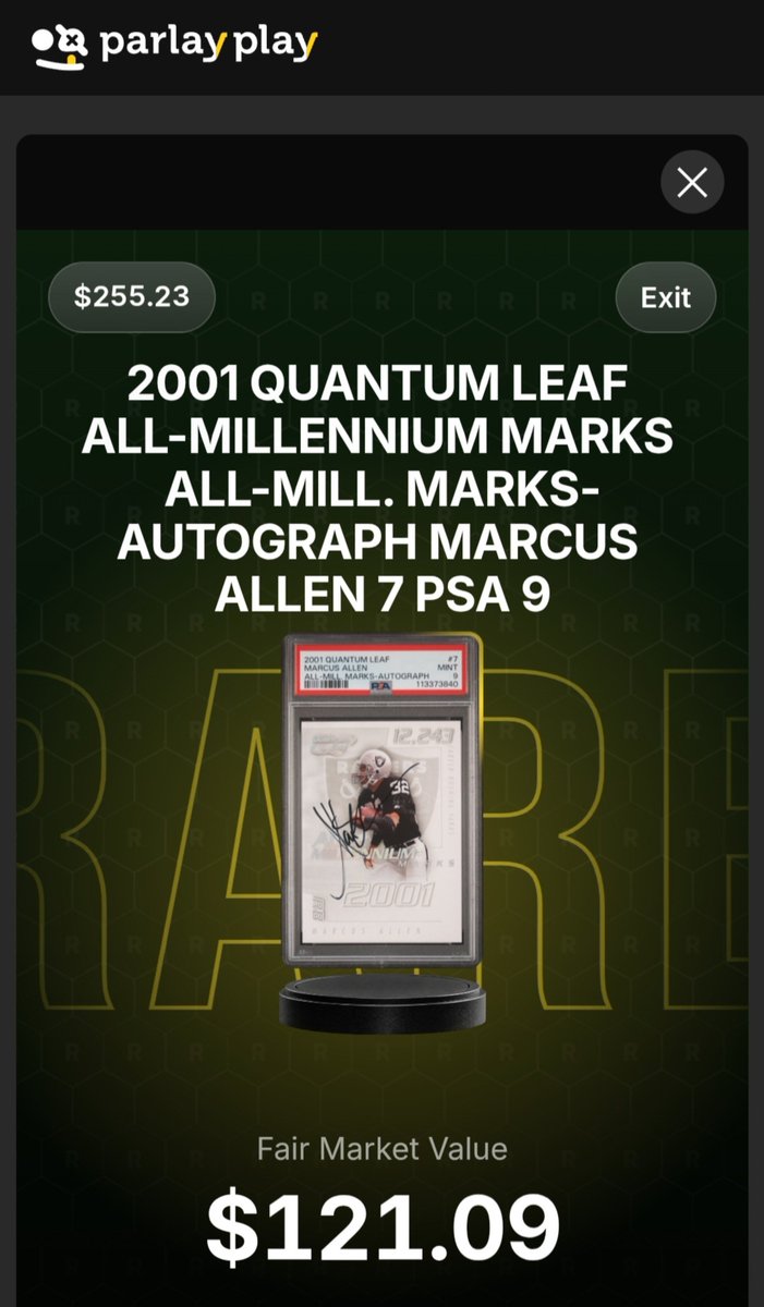 parlayplaypacks's tweet photo. Auto Marcus Allen 👀

Wouls you Keep or Sell? https://t.co/zmpdoN5O7J