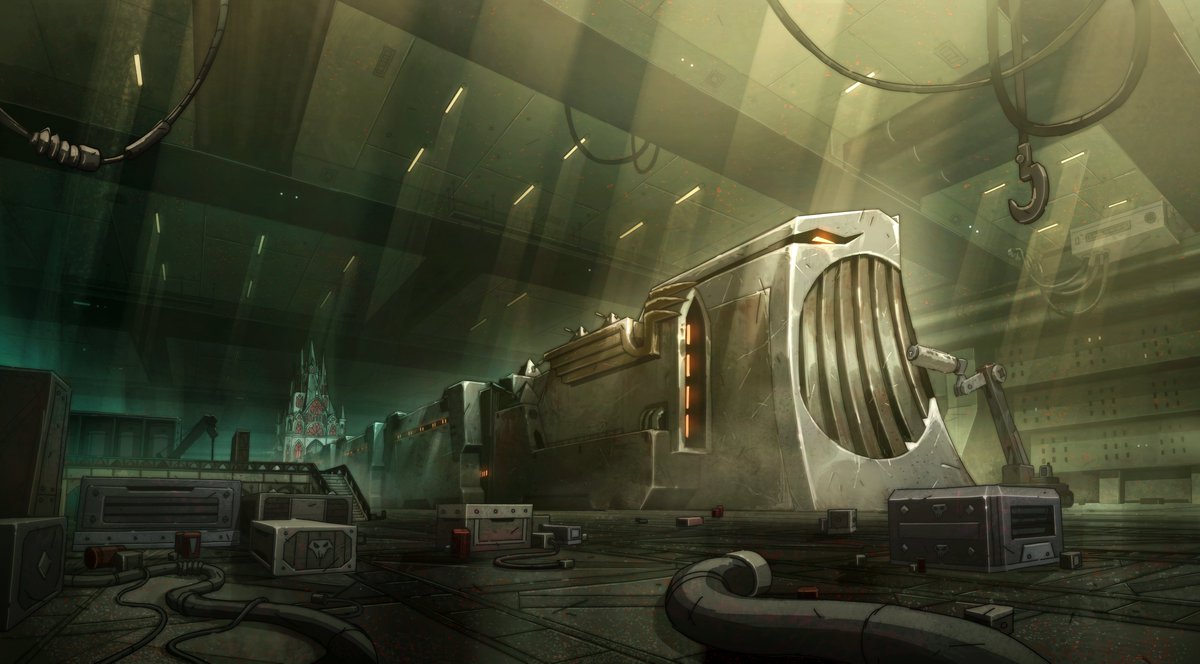 naav_draws's tweet photo. Now that the episode is out, I wanted to share this background I painted for Space King 5! https://t.co/COFW1cv6FC