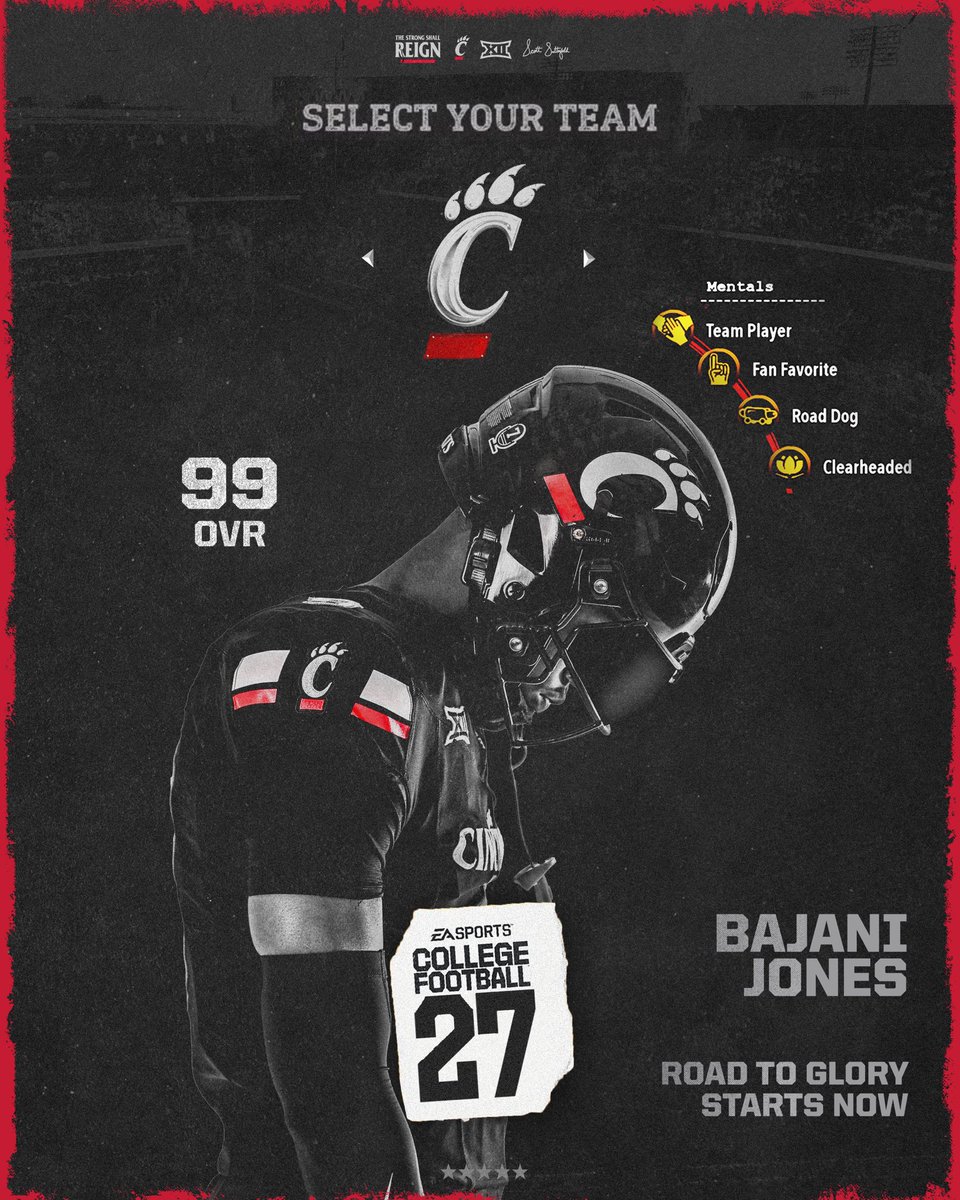 BajaniJones99's tweet photo. I’m Highly Blessed To Receive My 20TH Full Ride Scholarship Offer From The University Of Cincinnati !!!

#GOBEARCATS

@GoBearcatsFB  
@UC_Recruiting @b_leung11
@TheGuruStew @CoachJBurbage @Coach_Cass @CoachTMaloof @coachmartin10
@jbrannen48
@247Sports
@247recruiting
@RecruitGeorgia @theCoachLang @benjaminwolk