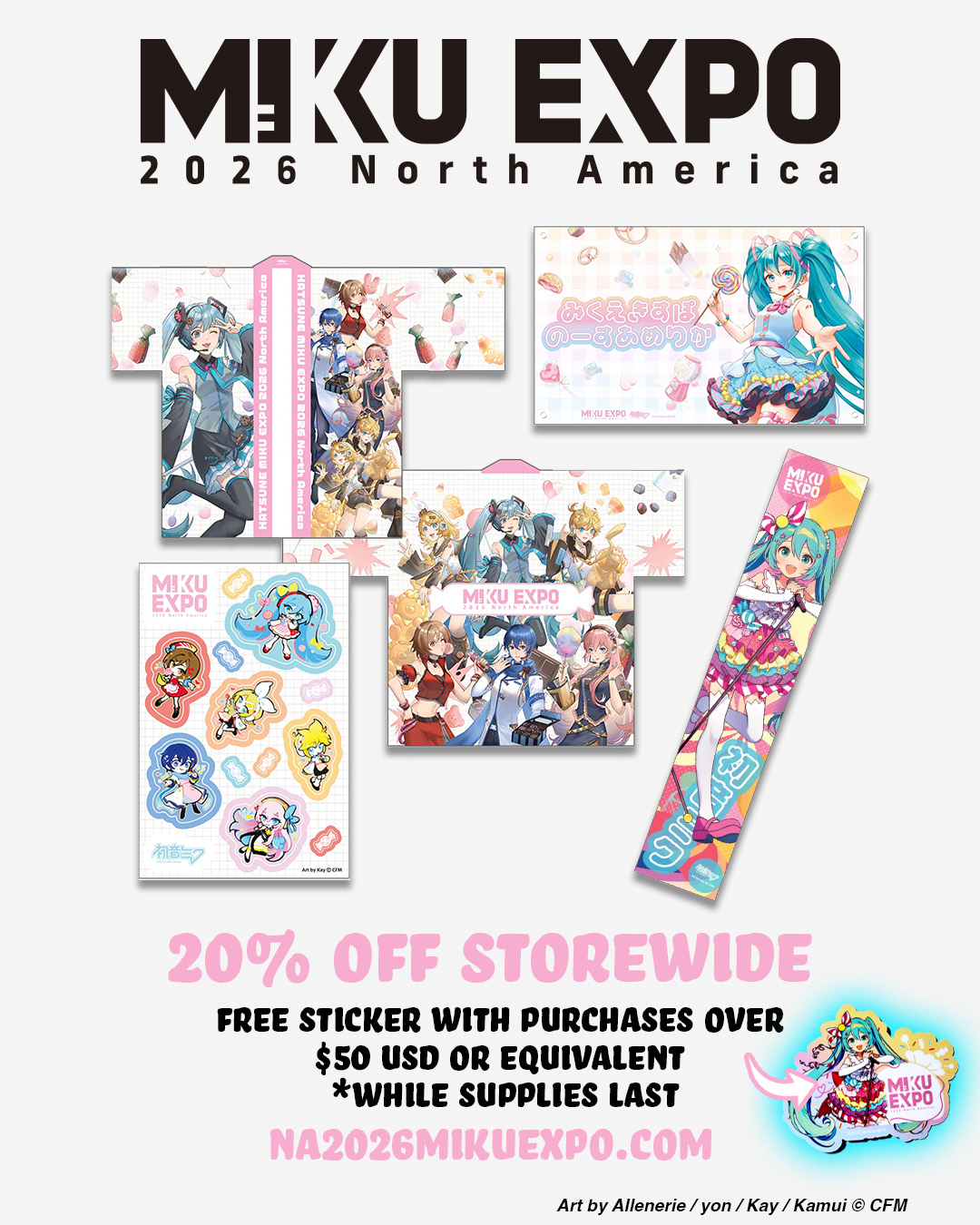MIKU EXPO 2026 America VIP ストラップ 初音ミク 🌐MIKU EXPO 2026