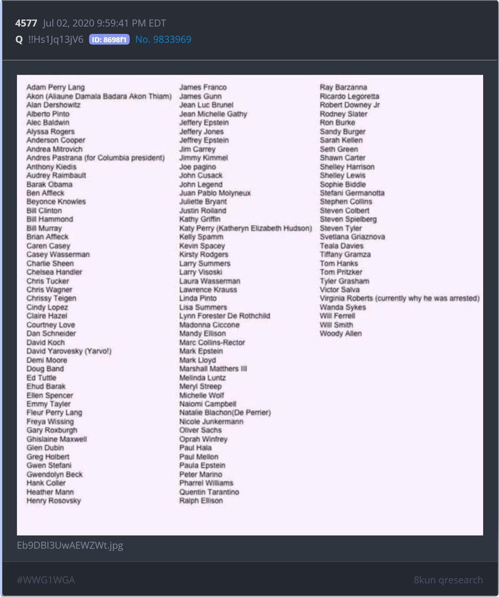 Tittieboi4u2's tweet photo. @RepThomasMassie Cute speech, Massie. Q dropped the names in 2020. Epstein, Maxwell, Brunel, Dubin, Pritzker were already on the board. You’re not revealing a secret. You’re late to a list the rest of us have been staring at for years. https://t.co/gkn4CZTeMJ