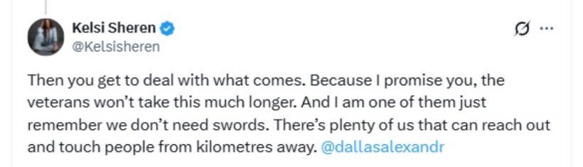 StanleyRAGE's tweet photo. @HenriAGS Have you seen these people attacking SIKH PEOPLE ON LINE.

It is actually getting scary. This a Canadian Vet that is also a Jordan Peterson acolyte.

She is threatening to kill Canadian people for riding horses. 

In CANADA, LIKE HORSE RIDING IS ILLEGAL. https://t.co/aK4jGmA635