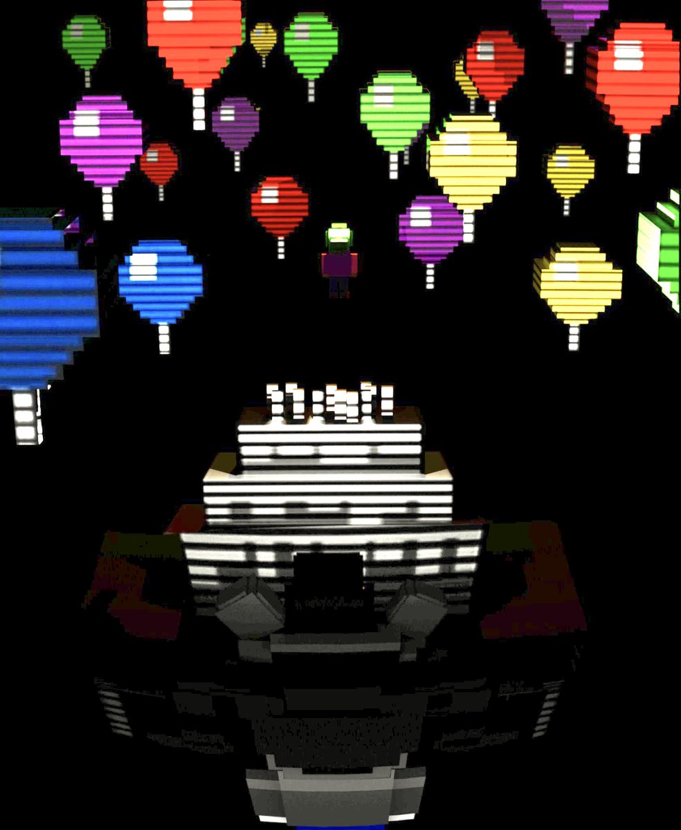 FNAFAlerts's tweet photo. Youtooz has responded to the Andrew hype by replying to one of the tweets with an image of The Happiest Day, featuring ??? wearing their bear mask at their birthday cake, with a kid in an alligator mask in the distance! https://t.co/BQgHwE8VaB