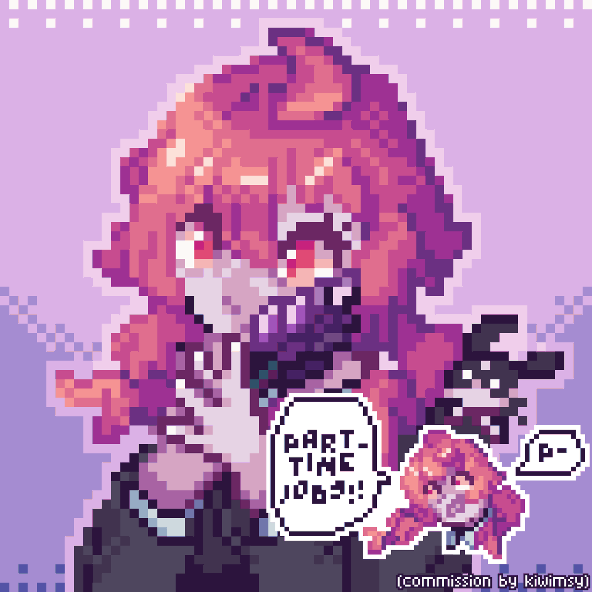 kiwimsy's tweet photo. give your voice a shout! 🪻☔ #pixelart https://t.co/7kFAWeJLqe